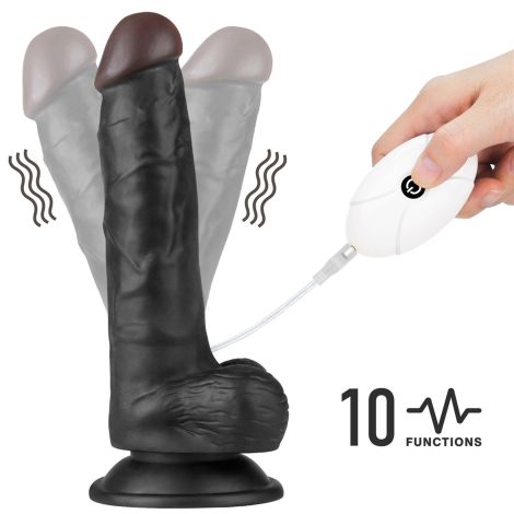 Vibrating Easy Strapon Set 7.5'' Black - 4