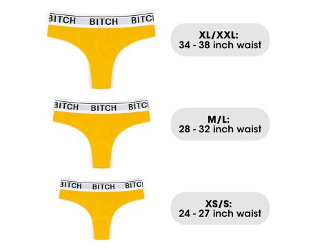 Bitch Vibrating Panties (28~32 inch waist ) - 7