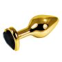 Gold Heart Plug Black - 2