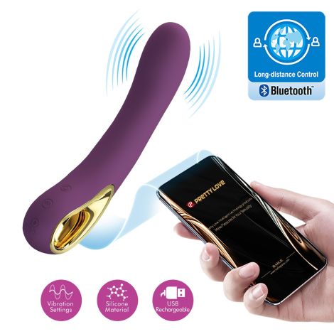 PRETTY LOVE - Ethan purple, 12 vibration functions Mobile APP Long-distance Control - 2