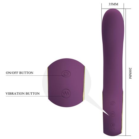 PRETTY LOVE - Ethan purple, 12 vibration functions Mobile APP Long-distance Control - 7