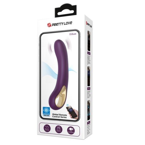 PRETTY LOVE - Ethan purple, 12 vibration functions Mobile APP Long-distance Control - 9