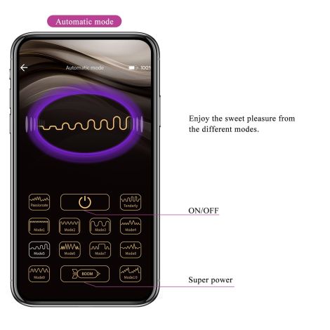 PRETTY LOVE - Ethan purple, 12 vibration functions Mobile APP Long-distance Control - 14