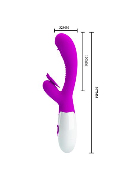 PRETTY LOVE - Moth, 12 vibration functions 3 licking settings - 8