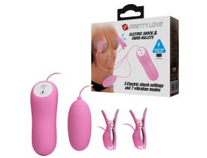 PRETTY LOVE - ELECTRIC SHOCK & VIBRO-BULLETS, 7 vibration functions 3 electric shock functions