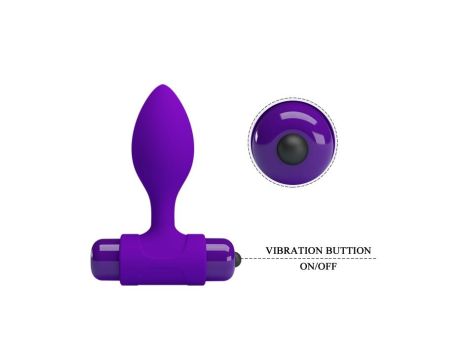 PRETTY LOVE -Vibra Butt Plug Purple - 3