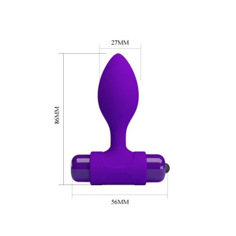 PRETTY LOVE -Vibra Butt Plug Purple - 5