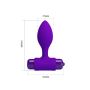 PRETTY LOVE -Vibra Butt Plug Purple - 6