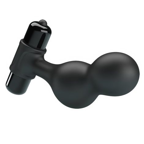 Mr. Play Silicone Anal Plug, 10 functions of vibration Black - 3