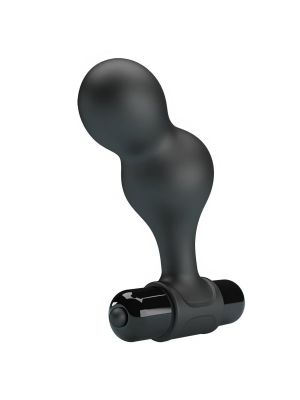 Mr. Play Silicone Anal Plug, 10 functions of vibration Black - image 2