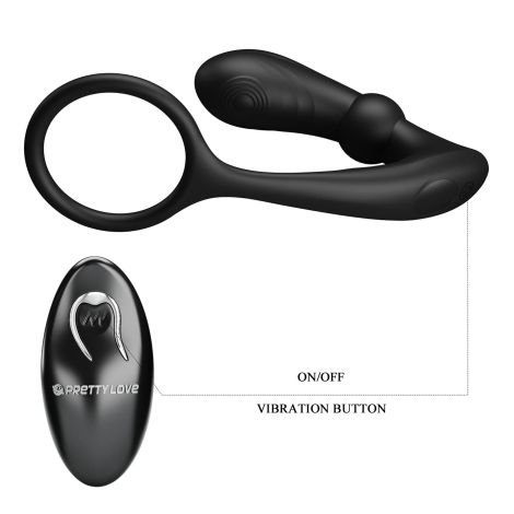 PRETTY LOVE - Warren Black, 12 vibration functions 12 pulse wave settings Wireless remote control - 7