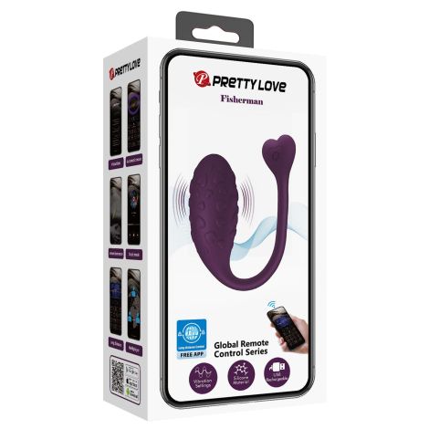 PRETTY LOVE - Fisherman Purple, 12 vibration functions Mobile APP remote control - 10