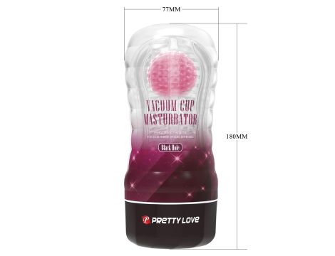 PRETTY LOVE - VACUUM CUP MASTURBATOR Black Hole ABS TPR - 13