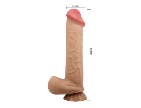 BAILE - Sliding Skin 10,2'' Flesh Suction base Bendable TPR - 10