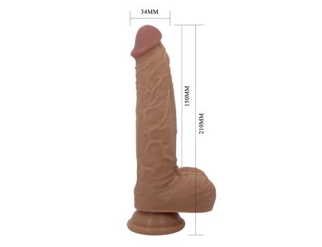 PRETTY LOVE - Jonathan 8,3'' Light Brown, 3 vibration functions Thrusting Wireless remote control - 10