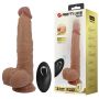 PRETTY LOVE - Jonathan 8,3'' Light Brown, 3 vibration functions Thrusting Wireless remote control - 2