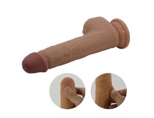 PRETTY LOVE - Tommy 8,9'' Light Brown, 3 vibration functions 3 thrusting settings Suction base Wireless remote control - image 2