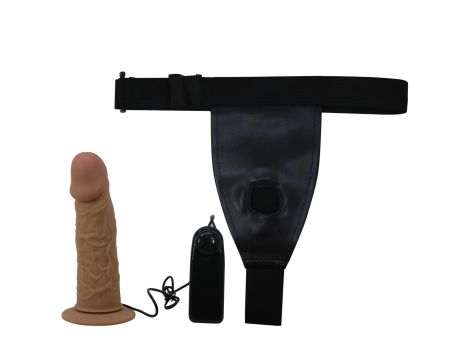 PRETTY LOVE - HARNESS BRIEFS- Draven Strap-On 6,8'' Dildo vibration