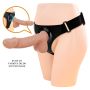 PRETTY LOVE - HARNESS BRIEFS Jerry Universal Strap-On Harness 7,6'' Dildo Flesh - 3