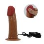 PRETTY LOVE - HARNESS BRIEFS Starks Universal Strap-On Harness 6,9'' Vibration Dildo Light Brown - 2