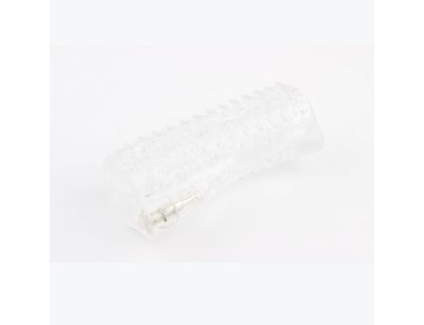 Super Sucker Vibrating Stroker 5,1" Clear - 2