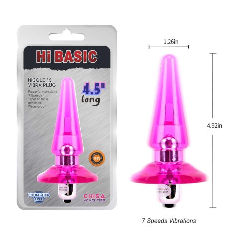 NICOLE'S Vibra Plug-Pink - 5