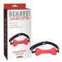 Behave! Doggle Bone Bit Gag-Red - 2