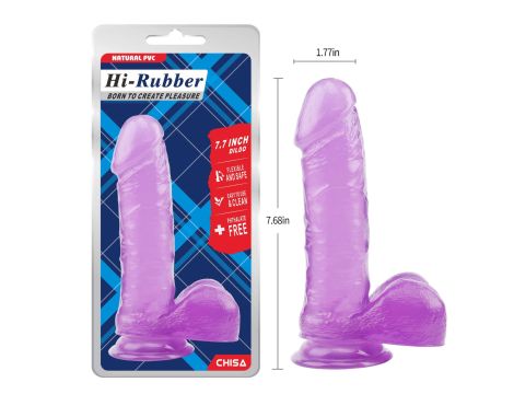 7.7 Inch Dildo-Purple - 2