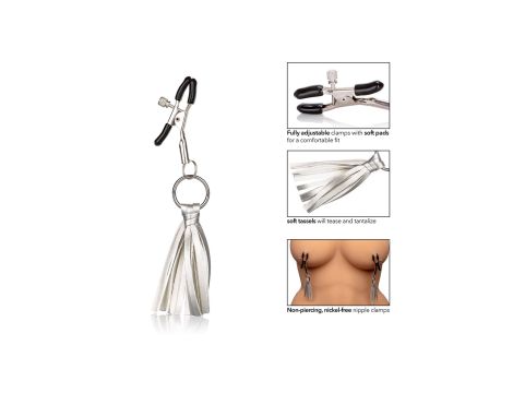 Playful Tassels Nipple Clamps Silver - 5