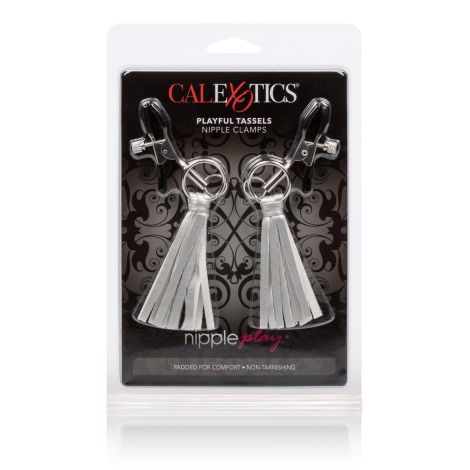 Playful Tassels Nipple Clamps Silver - 2