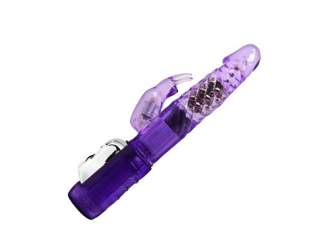 Multi-speed Vibration and Rotation whit pearls, Purple - 4