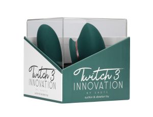 Twitch 3 - Rechargeable Vibrator & Suction - Silicone - 10 Speed - Forest Green - image 2