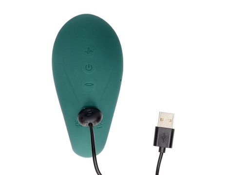 Twitch 3 - Rechargeable Vibrator & Suction - Silicone - 10 Speed - Forest Green - 5