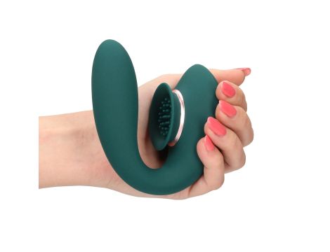 Twitch 3 - Rechargeable Vibrator & Suction - Silicone - 10 Speed - Forest Green - 7