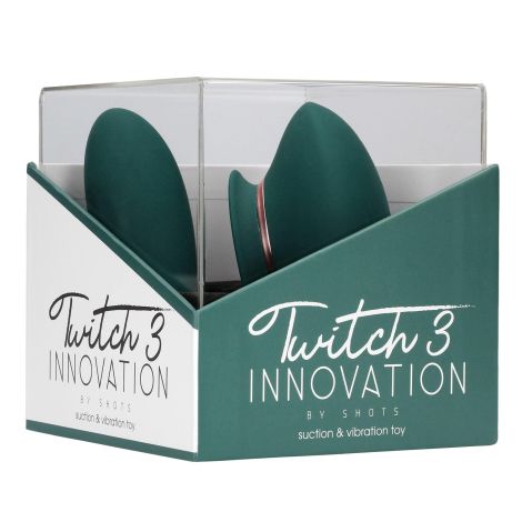 Twitch 3 - Rechargeable Vibrator & Suction - Silicone - 10 Speed - Forest Green - 2