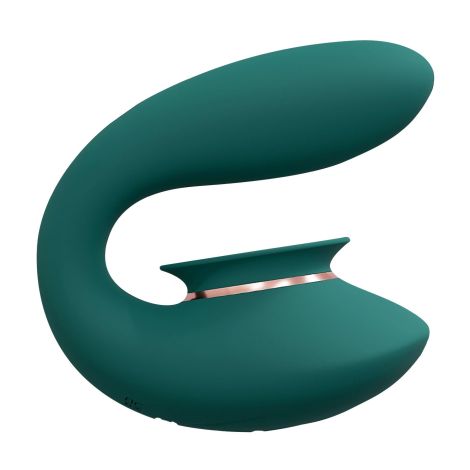 Twitch 3 - Rechargeable Vibrator & Suction - Silicone - 10 Speed - Forest Green - 3