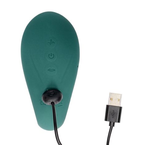 Twitch 3 - Rechargeable Vibrator & Suction - Silicone - 10 Speed - Forest Green - 5