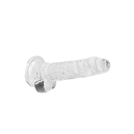 7"" / 18 cm Realistic Dildo With Balls - Transparent - 6