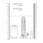 7"" / 18 cm Realistic Dildo With Balls - Transparent - 4