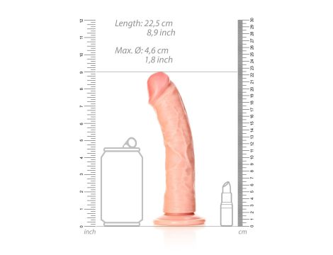 Curved Realistic Dildo with Suction Cup - 8""""/ 20,5 cm - 7