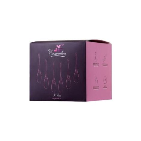 xEROMANTICA Set of 6 vaginal balls K-ROSE,silicone, pink - 2