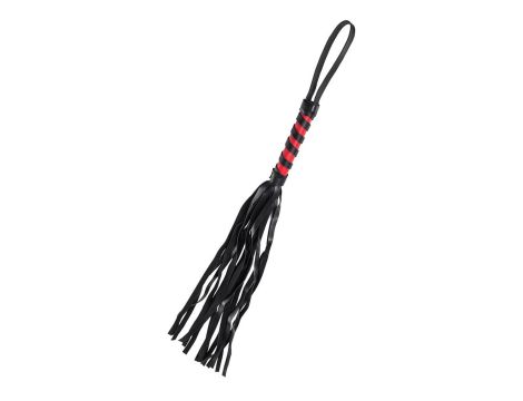 Anonymo flogger, PU leather, black, 45 cm