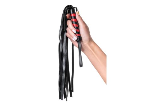 Anonymo flogger, PU leather, black, 45 cm - 2