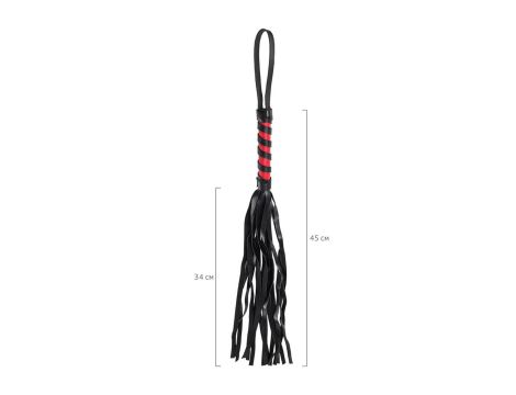 Anonymo flogger, PU leather, black, 45 cm - 3