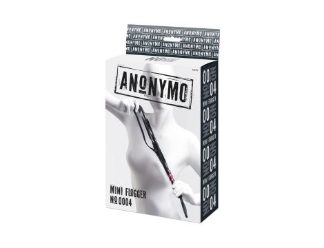 Anonymo flogger, PU leather, black, 45 cm - 5