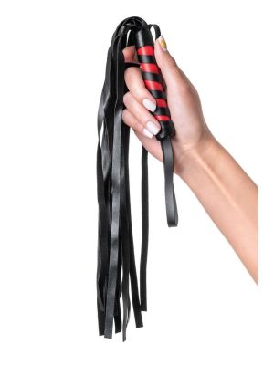 Anonymo flogger, PU leather, black, 45 cm - image 2