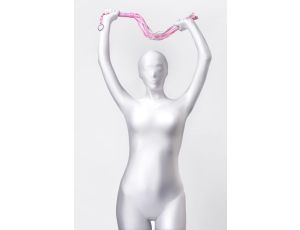 Anonymo flogger, PU leather, pink, 64 cm - image 2