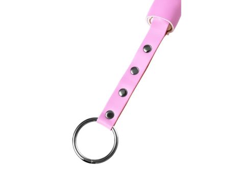 Anonymo flogger, PU leather, pink, 64 cm - 6