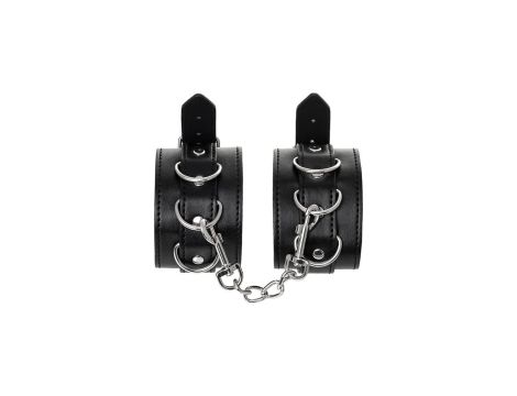 Anonymo handcuffs, PU leather, black, 26.5 cm - 4