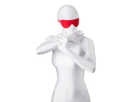 Anonymo mask, PU leather, red, 65 cm